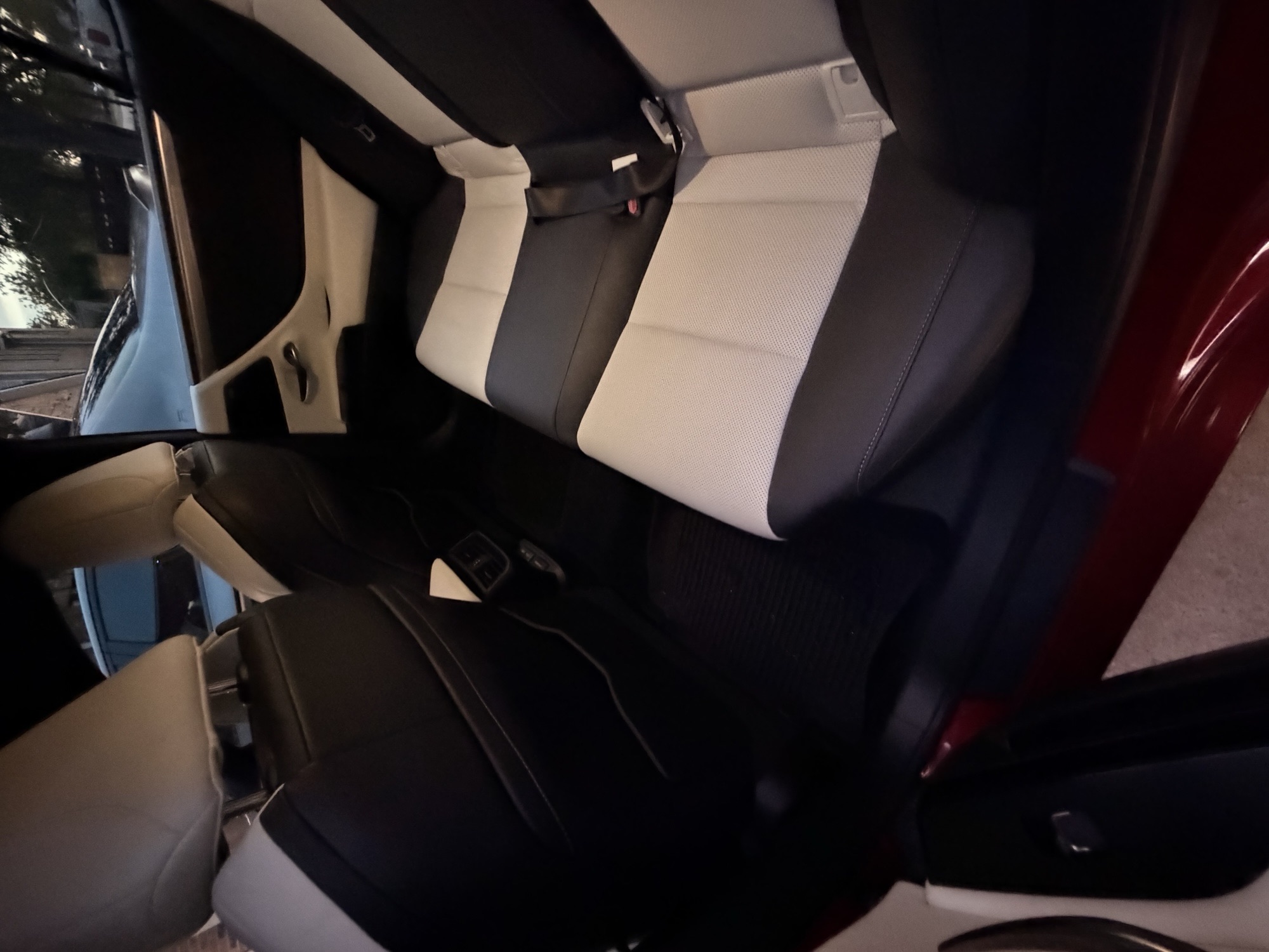 Clean rear seats of a Lexus ES after an interior detail